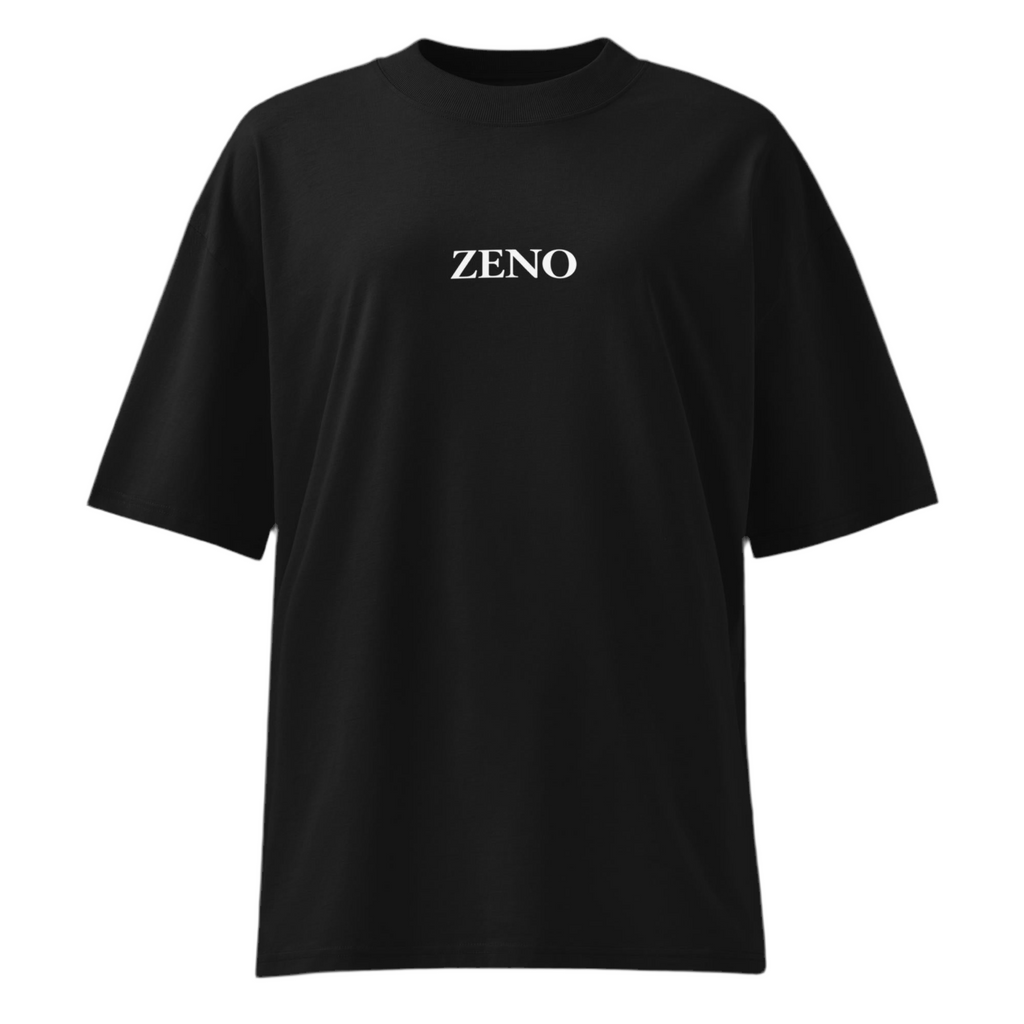 Unisex organic oversized high neck t-shirt