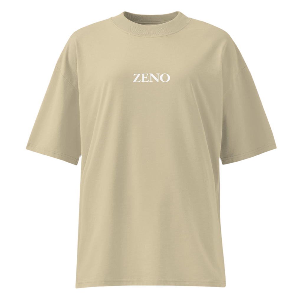 Unisex organic oversized high neck t-shirt