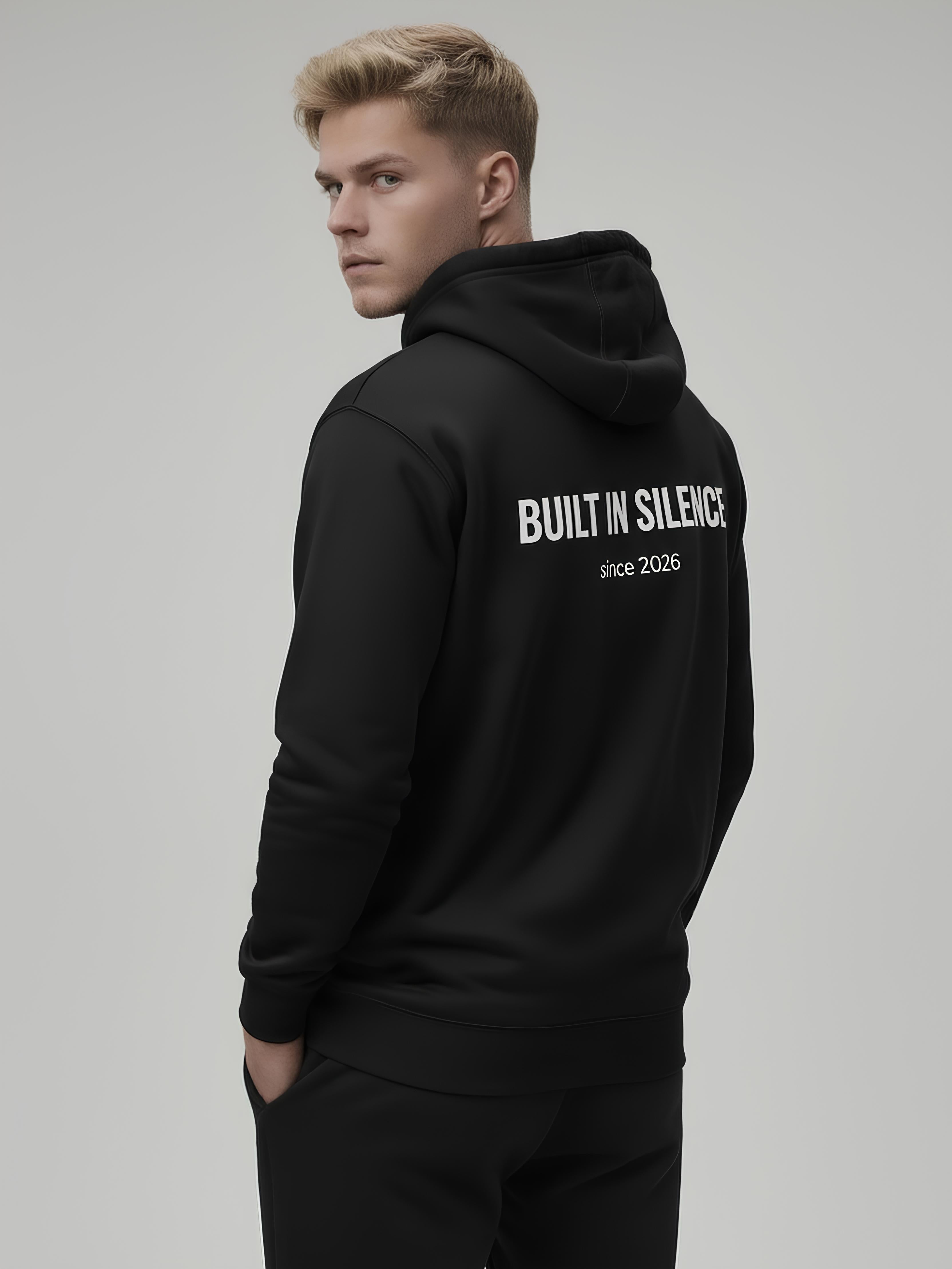ZENO “Built in Silence” Premium Black Hoodie